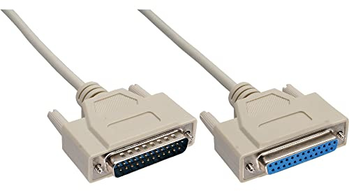 InLine 11425M Serielle Verlängerung, 25pol Stecker / Buchse, vergossen, 1:1 belegt, 5m