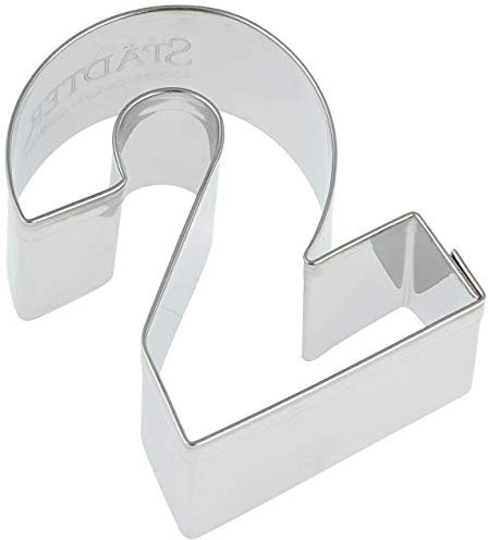 Staedter Haus Cookie Cutter edelstahl 6,5 cm, silber, Nummer 2