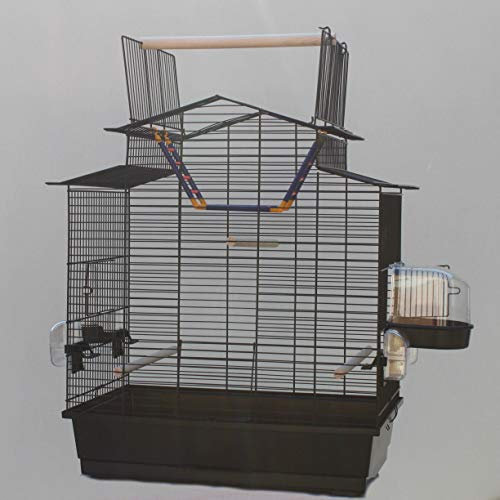 Vogelkäfig Vogelbauer Käfig IZA 3 Cabrio schwarz