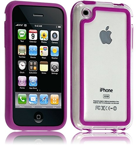 Seluxion-Housse Etui Coque Bumper pour Apple iPhone 3 g/3GS Couleur Rose Fushia