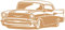 Samunshi® Wandsticker Classic Car Oldtimer Wandtattoo Cruiser Wandaufkleber 210 x 93cm hellbraun