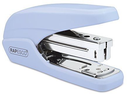 Rapesco 1340 X5-25ps Less Effort Stapler, 25 Sheet Capacity, Powder Blue