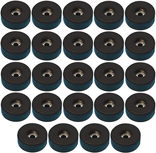 Adam Hall Hardware 4907 M24 AH - 24er Set Gummifuß 38 x 15 mm schwarz im Beutel