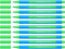 Schneider 152104 Slider Edge M Kugelschreiber (Dreikant-Stift mit Strichbreite M = Mittelstrich, Kappenmodell) 10er Packung, cyan-grün