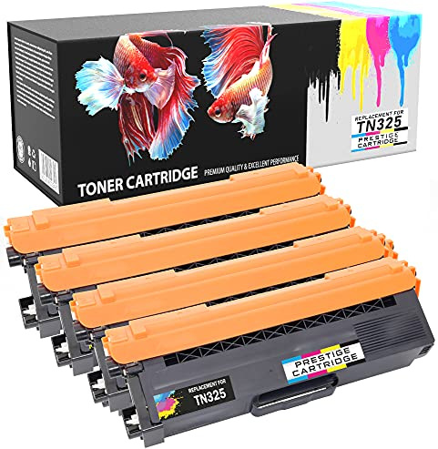 Prestige Cartridge TN325 Toner Cartridge for Brother HL-4150CDN/HL-4570CDW/HL-4570CDWT - Assorted Colour (Pack of 4)
