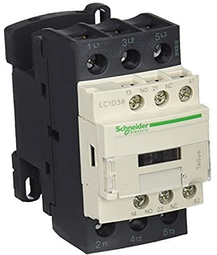 Schneider Electric LC1D38FE7 Contactor 115V 50/60Hz, Cont. 38A 115V50/60Hz
