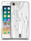 Head Case Designs Seegräser Schwarz-Weiss Muster Doodle Soft Gel Handyhülle Hülle kompatibel mit Apple iPhone 7/8 / SE 2020 & 2022