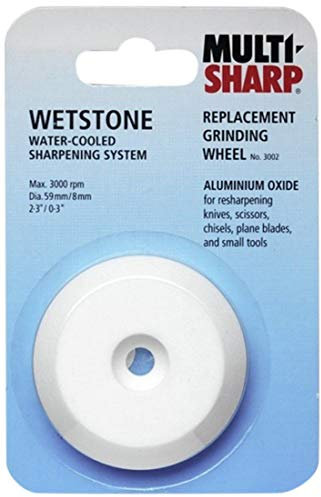 Multi-Sharp 3002 Aluminium Oxide Replacement Grinding Wheel for ‘Wetstone’ Chisel Sharpener