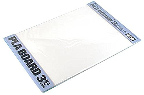 TAMIYA 70147 - Kunststoff-Platte 3.0 mm, 1 Stück, 257 x 364 mm, weiß