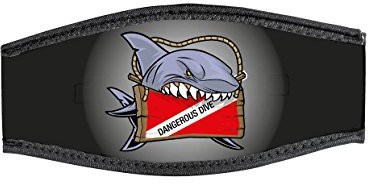 Best divers Uhrenarmband Maske aus Neopren, doppelt Klettverschluss, Dangerous Dive