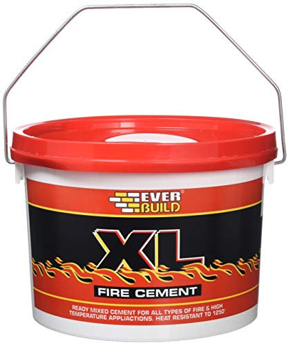 Everbuild XL Fire Cement – Ready Mixed – Resistant to Temperatures Up to 1250˚C – Buff – 2kg