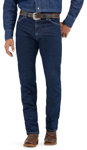 Wrangler Men’s 13MWZ Cowboy Cut Original Fit Jean, Dark Stone, 35W x 32L