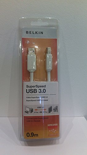 Belkin 0.9m USB 3.0 A-B Cable - White