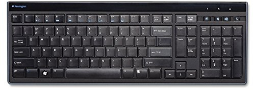 Kensington Slim Type Wired Keyboard (K72357USA),Black