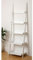 eHemco 5-tier Leaning Wall Shelf Ladder Shelf in Black