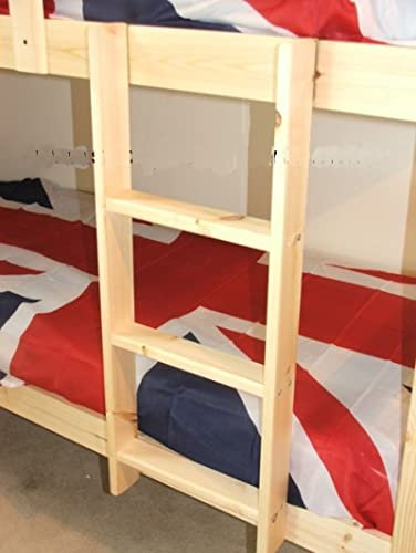 Strictlybeds- Pine Bunkbed Ladder - Natural Hookover Bunk Ladder