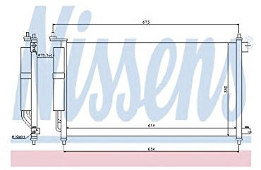 NISSENS 94621 Condenser, air conditioning