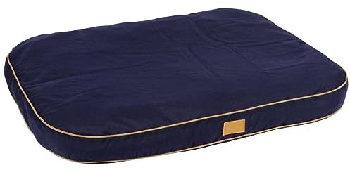 Kerbl Pet Liegekissen Jerome, navy-cognac, 80x60x6cm