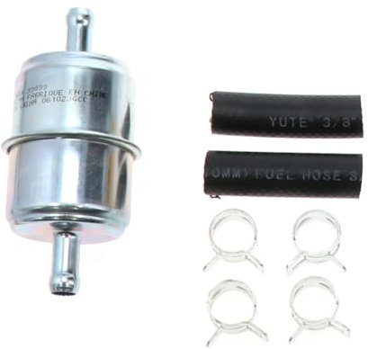 WIX 33033 Universeller Inline-Kraftstofffilter mit 3/8 Zoll Klemmeinlass/-auslass, max. Druck 60 PSI