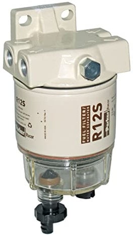 Racor FUEL FILTER WATER SEPARATOR, Spin-On, 120AS, for Diesel Engines, Aquabloc Element, Removes Emulsified Water and Particles Down to 2 Microns