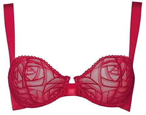Triumph Rose Essence WH Wired Half Cup Bra, Red, 32D