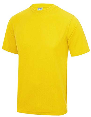 AWDis Herren Cooles T-Shirt, Sonnengelb, L