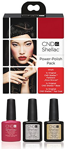 CND Original Shellac Rose Brocade Plus Top Coat Plus Base Coat 7.3 ml 1er Set 1 x 22 ml