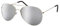 Alsino Pilotenbrille Sonnenbrille Fliegerbrille (V-705) - silber verspiegelt für Herren & Damen