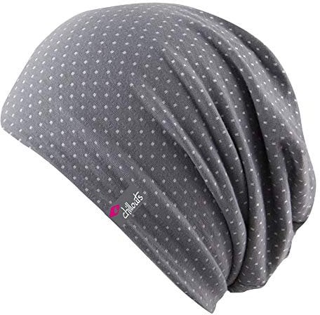 CHILLOUTS Florence Hat Sommer Beanie Unisex - Strickmütze Sommer, Beanie Herren Dünn, Unisex Sommermütze Luftig, Damen Baumwolle, Einheitsgröße OneSize, grau