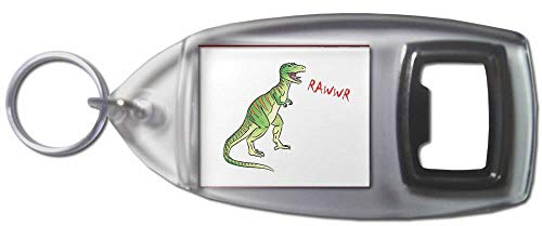 Dinosaur Rawwr! - Schlüsselanhänger aus Kunststoff Flaschenöffner