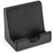 OSCO Black Faux Leather Phone Holder | Mobile Stand | Cell Phone Dock | Device Cradle | H8 x W8.7 x D6 cm |