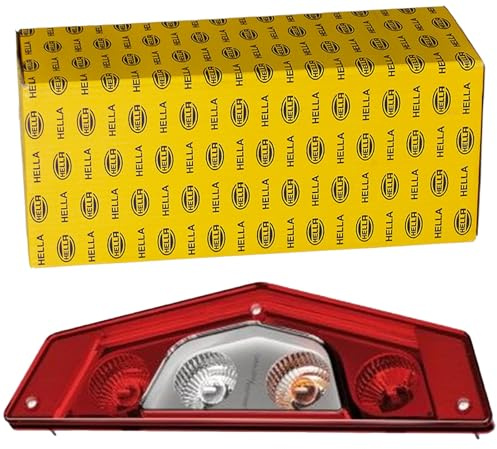 HELLA 2VP 012 570-111 Rearlight - Caraluna X - Hybrid - 12V - Fitting/Bolted - Lens Colour: Crystal clear/Red - Plug: Protected contact plug - left - Quantity: 1