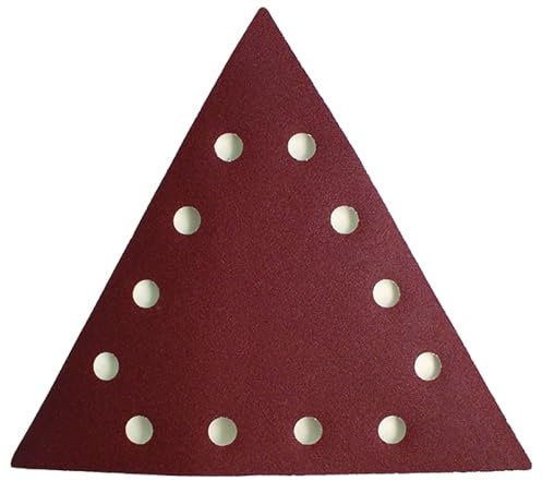 FEIDER ABT–120er Schleifdreiecke - Multifunktionales Schleifpapier - Schleifen und Glätten von Gips, Holz und Trockenbau –120er Körnung - 28.5x28.5x28.5cm - 10er Pack, Pink