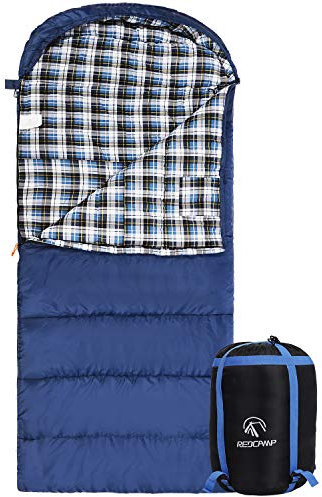 REDCAMP Baumwoll-Flanell-Schlafsack für Erwachsene
