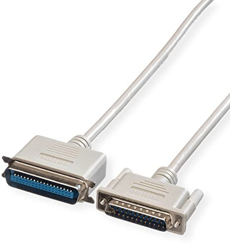 ROLINE Paralleldruckerkabel DB25 ST - Centr.36 ST, grau, 1,8 m