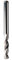 CMT 363.020.12 V-Point Solid Carbide Twist Drill 120° Sharpening, 2mm (5/64-Inch), Left-Hand Rotation