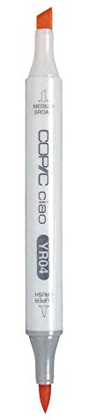 Copic Ciao Coloured Marker Pen - (R-02) Rose Salmon, For Art & Crafts, Colouring, Graphics, Highlighter, Design, Anime, Professional & Beginners, Art Supplies & Colouring Books
