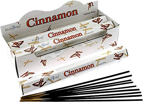STAMFORD INC. 37122 Cinnamon Incense Sticks, 20 Sticks x 6 Packs
