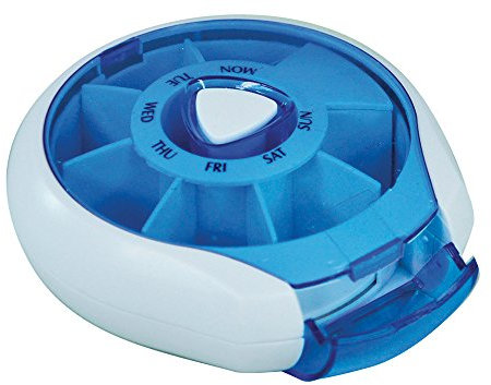 Compact 7 Day Pill Dispenser, Tablet Box Organiser 1 Compartment per Day for those who take many Tablets on a Daily Basis Easy Medication Organisation Easy to Open Perfect for Travel