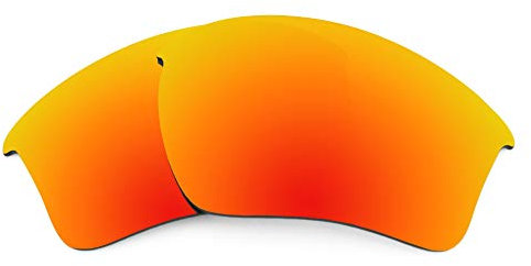 Revant Lentes de Repuesto Compatibles con Gafas de Sol Oakley Half Jacket 2.0 XL, Polarizados, Rojo Fuego MirrorShield
