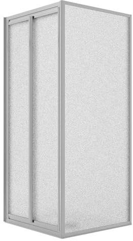 Box Doccia Angolare 70x75CM H198 Cristallo Stampato C Fisso+Saloon 2 Ante Battente 75 mod. West