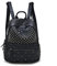 DokinReich Damen Rucksack Modern PU Leder Rucksack Damen Leder Tasche Backpack Schulrucksack mit Mode Nieten Design für Mädchen,S