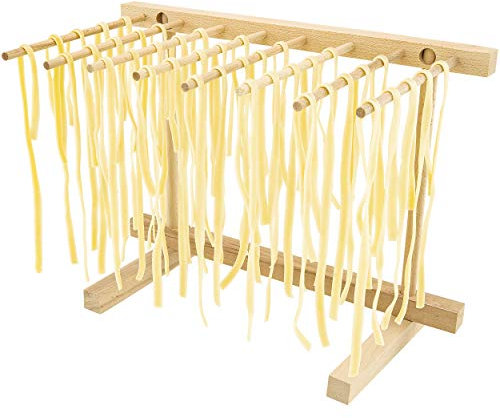 Southern Homewares Collapsible Wooden Pasta Drying Rack Natural Beechwood, Brown, One Size