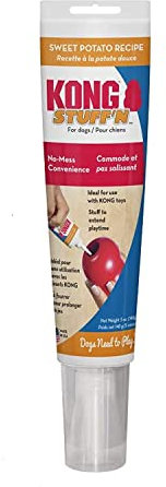 KONG - Stuff'n Paste - Dog Treat with Real Ingredients, Great for Stuffing KONG Rubber Toys - 5 Ounce - Sweet Potato