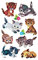 AVERY Zweckform 4346 - Papier Sticker Katzen, Aufkleber, Kindersticker, Kindergeburtstag, Mitgebsel, Gastgeschenke, Sammeln, Preise Partyspiele, Schnitzeljagd, Schatzsuche, 30 Sticker