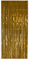 selbstklebender Lametta Vorhang in gold Größe 91 x 244 cm Perfekt als Party Deko Fenstervorhang Foto Hintergrund glitzer Vorhänge Metallfolie Goldfolie Streifenvorhang Fensterdekoration Tür Farbe Gold
