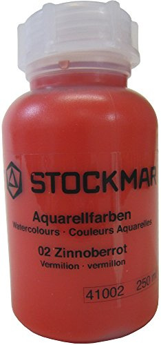 Stockmar Aquarellfarbe 250 ml, Farbe: Zinnoberrot