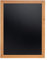 Securit 70 x 90cm Hartholz Kreidetafel - in lackiertem Teak - inkl Wandaufhängung