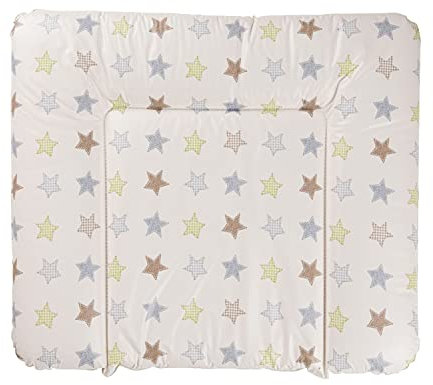 Geuther 5835 Wickelmulde Lena Passung: 85 x 75 cm Wickeltischunterlage geeignet für Wickelregal Clarissa & andere Wickeltische mit erhöhtem Rand und Kopfschutz abwaschbar Stern