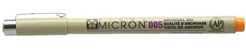 Pigma Sakura of America Micron 005 Pen, 0.20mm, Orange